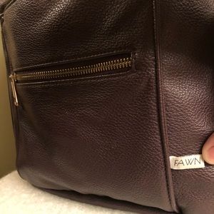 Fawn Diaper Bag-color plum